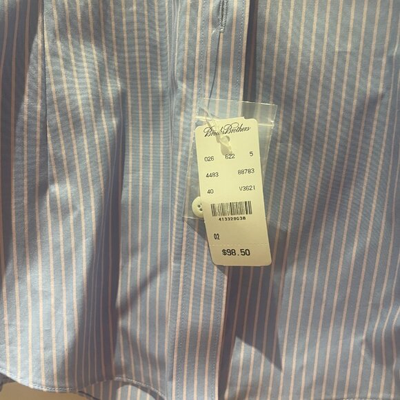 Brooks Brothers Fitted Stretch Cotton Dress Shirt size 2 NWT - Picture 9 of 9